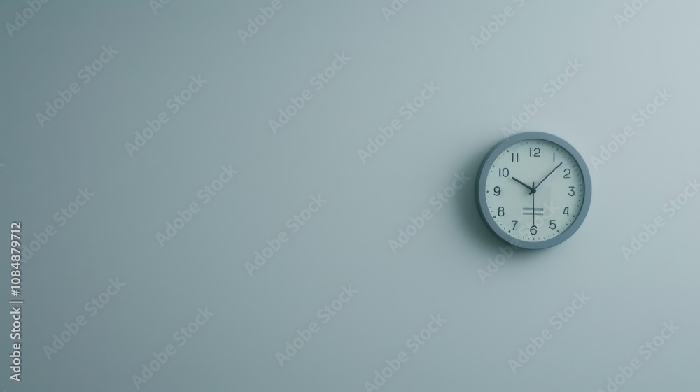 Poster A traditional clock with a digital screen displaying different time zones, set against a plain white wall, symbolizing the integration of old and new methods of timekeeping