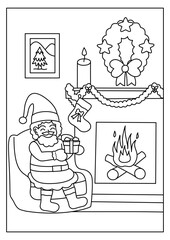christmas coloring page printable