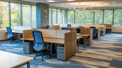 Employees reserving desks via a hot desking app, ensuring flexibility and shared workspace efficiency