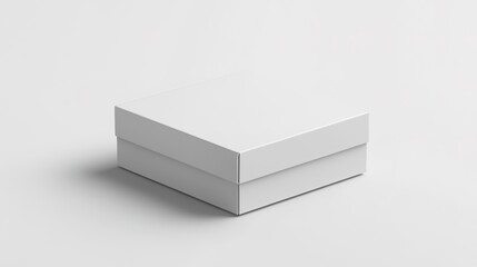 clean and minimalist box displayed on a white background, emphasizing its simple lines and functional design for modern packaging