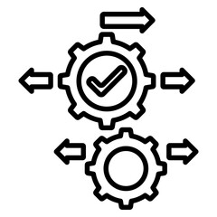 Process Outline Icon