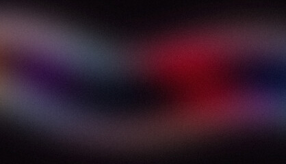 Red blue purple dark abstract glowing color wave grainy background. Smooth color flow noisy gradient, vibrant colors, glowing, bright, shine, noise texture backdrop design