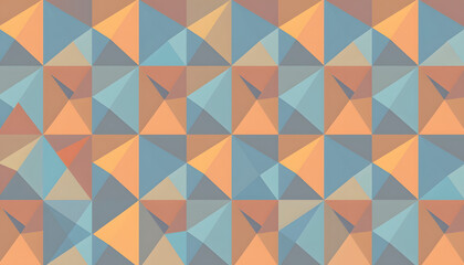 Fototapeta premium Seamless geometric triangle pattern background, colorful