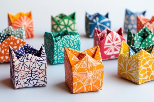 Cultural origami ideas for elders, incorporating traditional patterns and designs to inspire creativity and appreciation of heritage