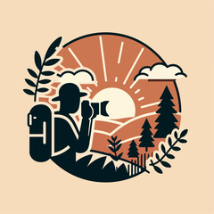 illustration of a person fotografer