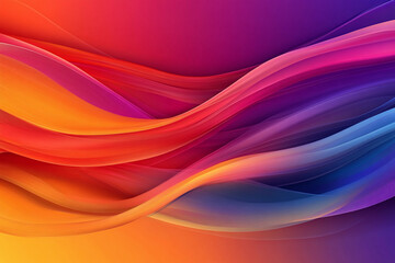 Fototapeta premium Colorful Light Trails with Glowing Neon Waves and Vibrant Energy Flow