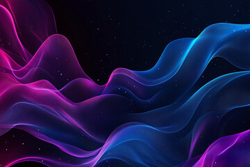 Obraz premium Colorful Light Trails with Glowing Neon Waves and Vibrant Energy Flow