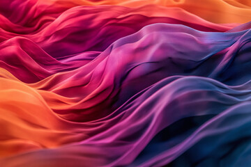 Obraz premium Colorful Light Trails with Glowing Neon Waves and Vibrant Energy Flow