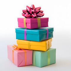 The joy of the holiday season with adorable characters. Festive decoration and cozy winter elements on a crisp white background.