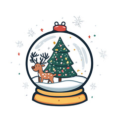 The joy of the holiday season with adorable characters. Festive decoration and cozy winter elements on a crisp white background.