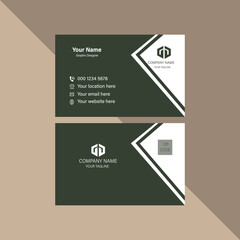 Modern business card design template
