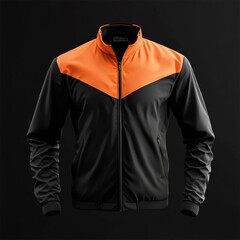 sportswear jackets in cold weather. sweatshirt long sleeve mockup