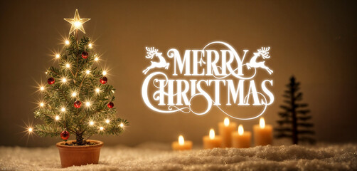 Merry Christmas and Happy new year xmas tree and santa claus in glass dome decor with bauble reindeer,pine cone tinsel at wood background
