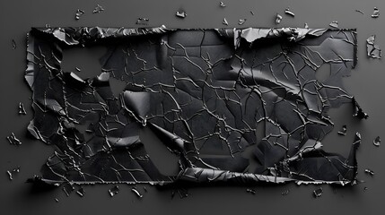 Black plastic wrap adds texture and depth to backgrounds.