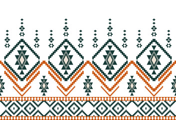 abstract Traditional geometric ethnic fabric pattern ornate elements with ethnic patterns design for textiles, rugs, clothing, sarong, scarf, batik, wrap, embroidery, print, curtain, carpet