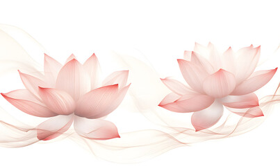 Fototapeta premium modern 2D doodle cartoon flower concept with open space for text, featuring whimsical floral and leafy elements on crisp white backgrounds.