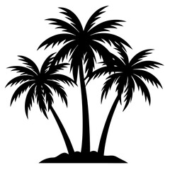 palm trees silhouette