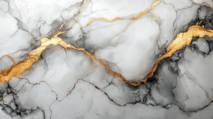 Abstract marble texture with gold veins, ideal for backgrounds and design projects.