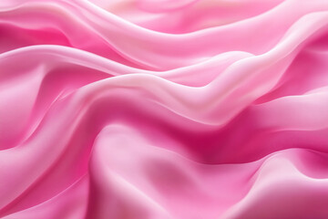 Obraz premium Abstract Fluid Motion with Pink and Golden Waves 