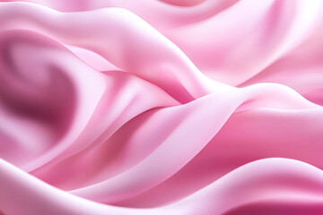 Obraz premium Abstract Fluid Motion with Pink and Golden Waves 