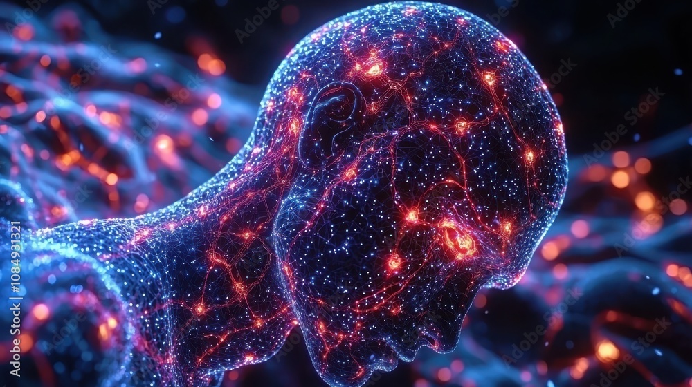 Poster visualizing the complexity of neural networks a stunning ing of artificial intelligence in a digital