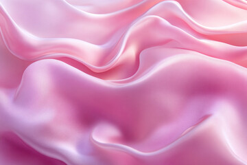 Obraz premium Abstract Fluid Motion with Pink and Golden Waves 
