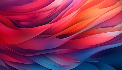 A vibrant composition of flowing waves in shades of red and blue against a dark backdrop, ideal for digital art, backgrounds, and creative projects