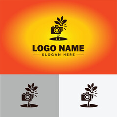 Media production icon Content creation Media development Production studio flat logo sign symbol editable vector