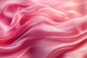 Obraz premium Abstract Fluid Motion with Pink and Golden Waves