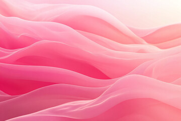 Fototapeta premium Abstract Fluid Motion with Pink and Golden Waves