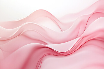 Abstract Fluid Motion with Pink and Golden Waves