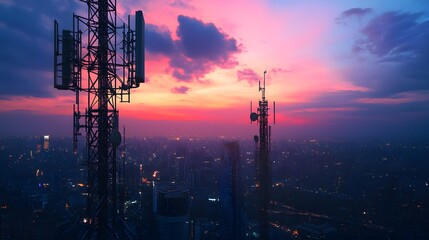 Fototapeta premium Telecommunication Advancements and Innovations