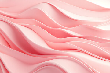 Abstract Fluid Motion with Pink and Golden Waves