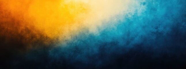 Fototapeta premium Abstract Gradient Background with Blurred Color Waves and Grainy Texture, Double Exposure Design for Posters, Covers, and Presentations