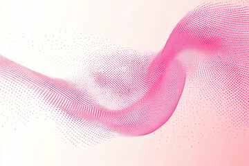 Abstract Fluid Motion with Pink and Golden Waves