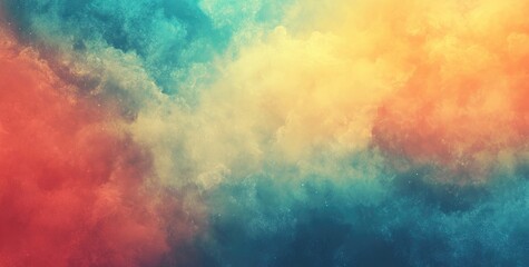 Fototapeta premium Abstract Gradient Vector Background with Blurred Colors and Grainy Texture, Banner Design with Space for Text