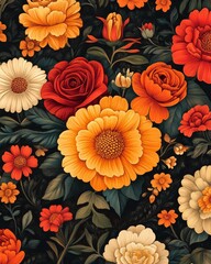 chicano patterns, Classic Chicano Floral Patterns and Script Design