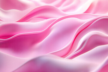 Obraz premium Abstract Fluid Motion with Pink and Golden Waves