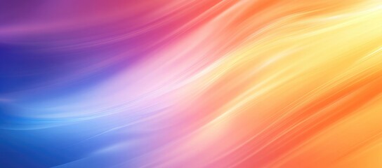 Obraz premium Abstract Gradient Background with Orange, Blue, and Purple Colors, Soft Texture and Grainy Effect, Vector Illustration for Blurred Wallpaper