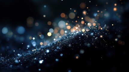 Obraz premium Shining particle abstract bokeh background image - abstract concept.