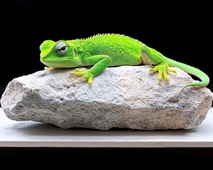 Fototapeta premium chameleon on a branch