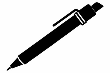Simple Pen Silhouette Vector Illustration