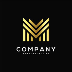 Letter M logo design for business