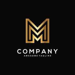 Letter M logo design for business