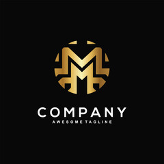 Letter M logo design for business