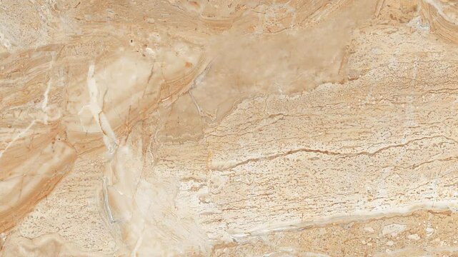 White Luxury Marble with gold lines background texture. Slow panoramic motion. High detailed 4K video. Marble pattern texture surface panning background. Marble stone texture.