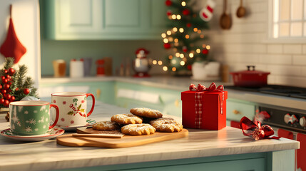 Gift Boxes Prepared for Christmas, New Year, and Birthday with a Card.