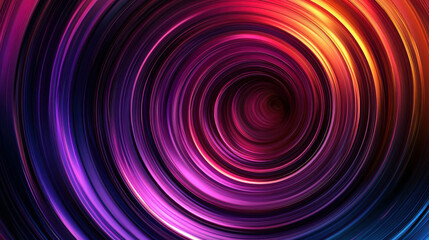 Vibrant Abstract Swirling Patterns in Vivid Colors, Creating a Hypnotic Motion Effect With Circular Shapes for Artistic Background Use