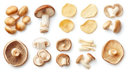 Creative Representation of Mushroom-Based Snacks