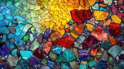 Colorful Mosaic Artwork